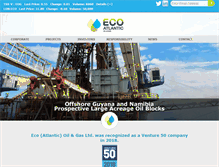 Tablet Screenshot of ecooilandgas.com